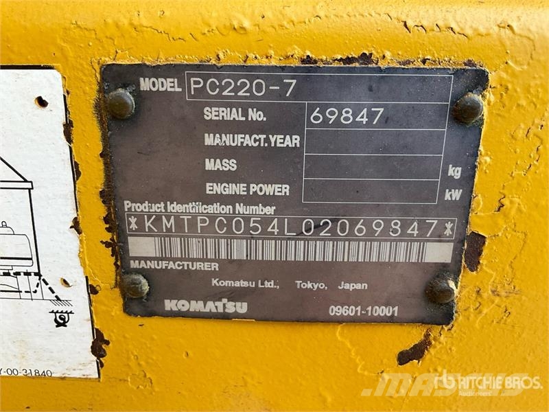 Komatsu PC220-7 履带挖掘机
