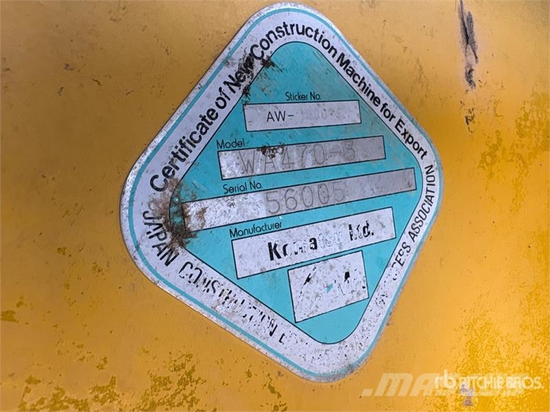 Komatsu WA470-3 Wheel Loader Rataslaadurid