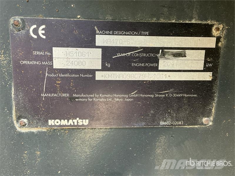 Komatsu WA470-6 Utovarivači na kotačima