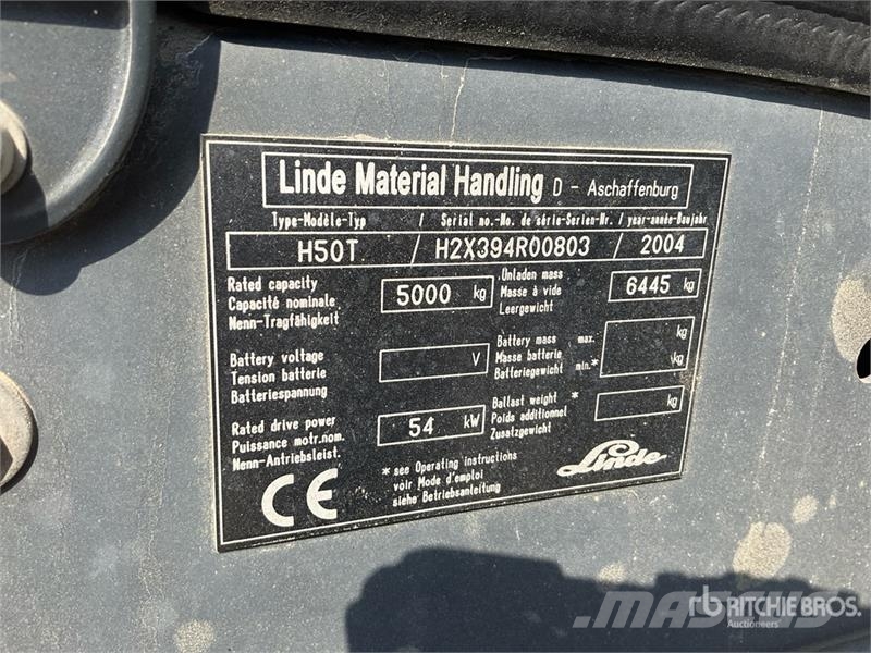Linde H50T 5 ton Forklift Інше