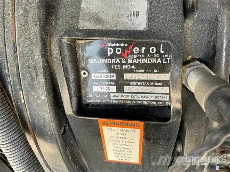 Mahindra Powerol 40 kVA Skid-Mounted Generator Set (Inopera Дизельні генератори