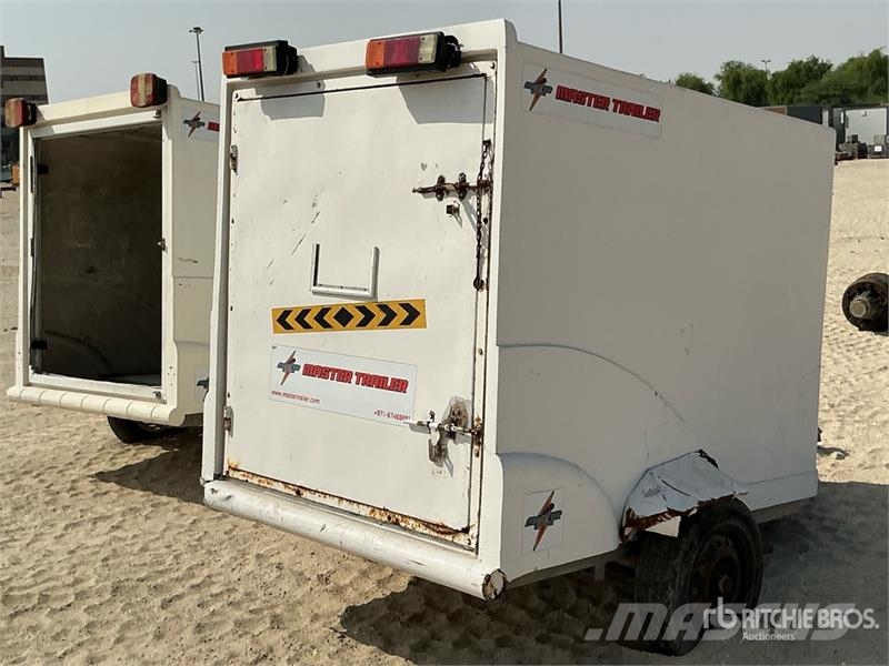 Master Trailer 2.2 m S/A Quantity of (2) Tow Behind Cargo Gesloten opbouw trailers