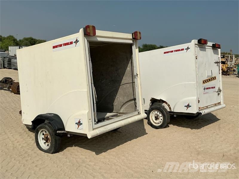 Master Trailer 2.2 m S/A Quantity of (2) Tow Behind Cargo Gesloten opbouw trailers
