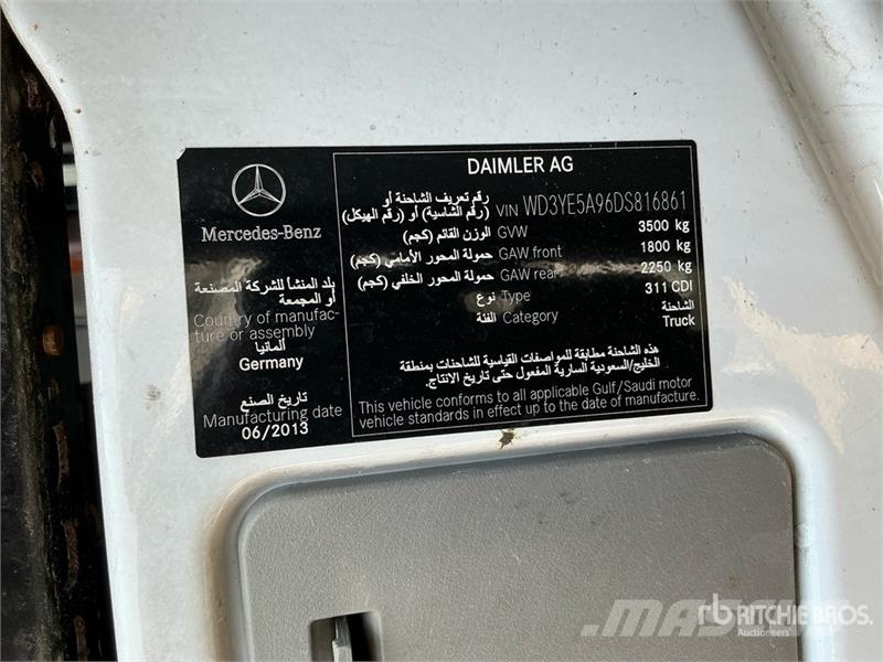 Mercedes-Benz Sprinter 311 Cargo Van Panel vans