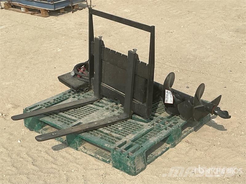 Mini Skid Steer Auger Drive & Forks with Bracket (Unuse Inne akcesoria