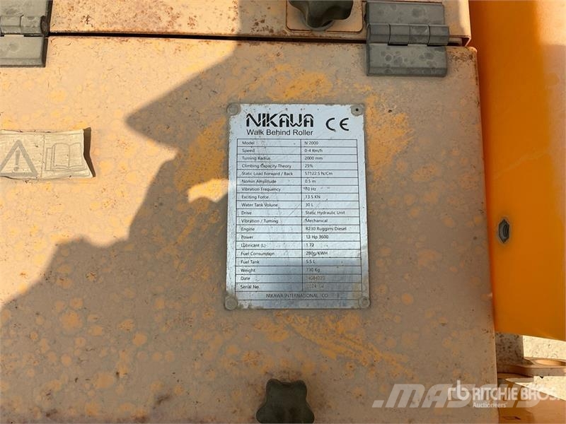 Nikawa N2000 Walk Behind Roller (Unused) Cilindros Compactadores - Outros