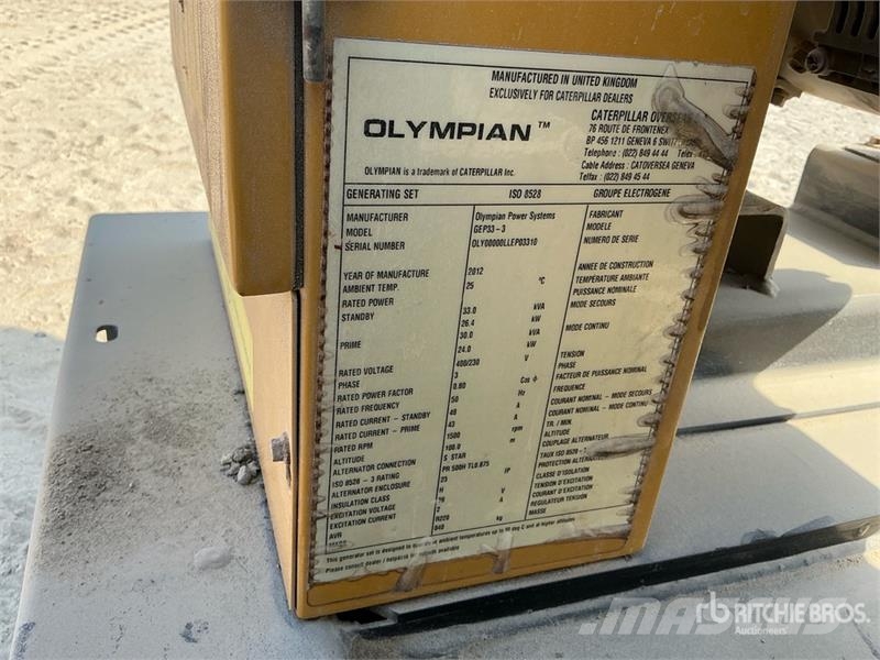 Olympian GEP33-3 33 kVA Skid-Mounted Generator Set Diesel Generatorer