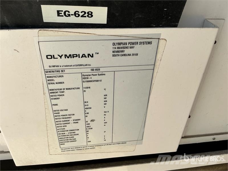 Olympian XQE30-4 30 kVA Skid-Mounted Generator Set Diesel Generatorer