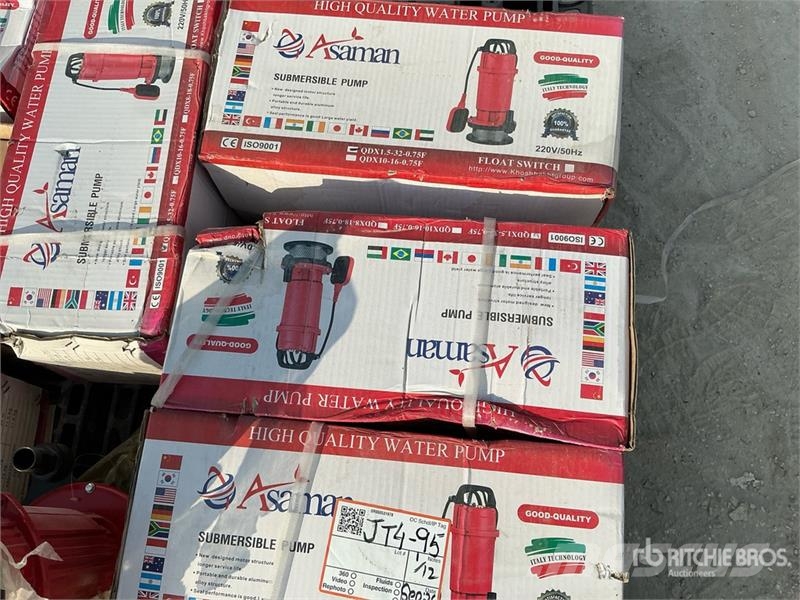 Quantity of (12) Asaman Submersible Electric Water Гидронасосы
