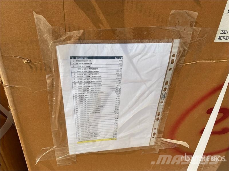  Quantity of (15) Boxes of Hydraulic Hoses Drugi deli