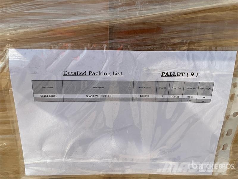 Quantity of (3) Windshields (Unused) - Fits Toyota مكونات أخرى