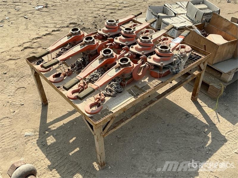 Quantity of (8) Lever Chain Blocks (Unused) Daru tertozékok és felszerelések