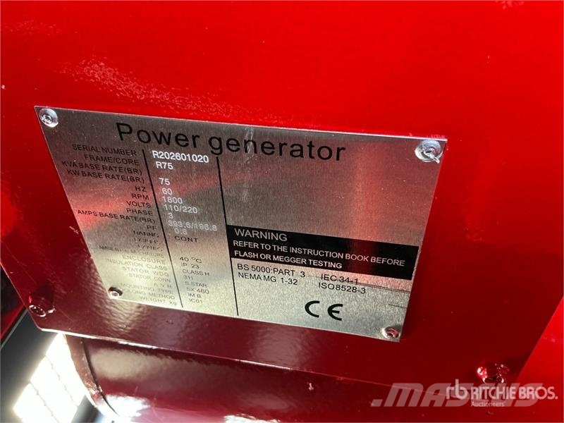 Ricardo R75 75 kVA Skid-Mounted Generator Set (Unused) مولدات ديزل