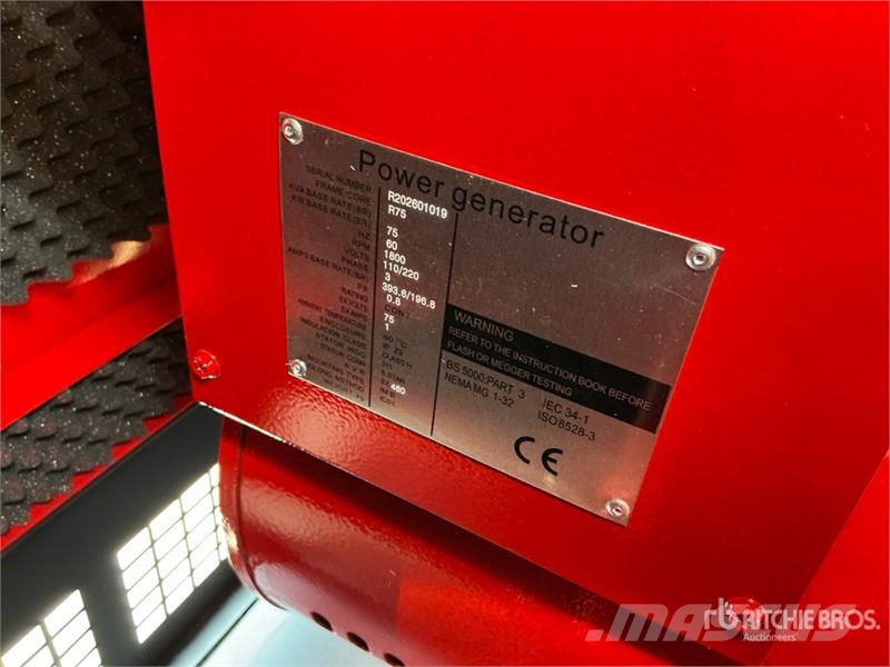 Ricardo R75 75 kVA Skid-Mounted Generator Set (Unused) مولدات ديزل