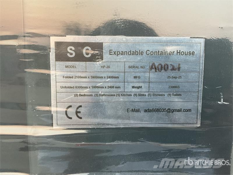  S & C HP-20 5.9 m x 2.1 m Expandable Container Hou مقطورات أخرى
