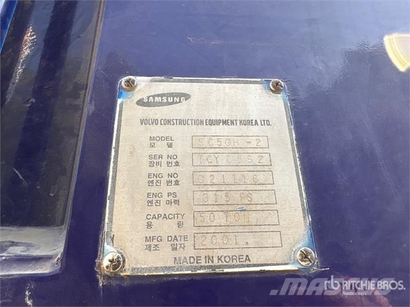 Samsung SC50H-2 50 t 8x4 Hydraulic Truck Crane رافعات مجنزرة