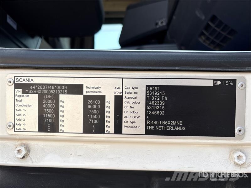 Scania R440 6x2 Container Truck شاحنات أخرى