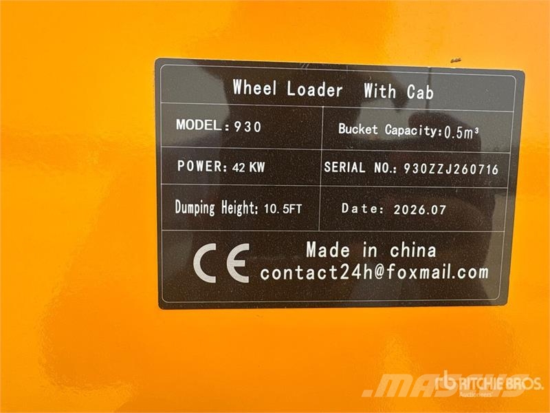  SDLOOL SL930 Wheel Loader (Unused) Hjullastere
