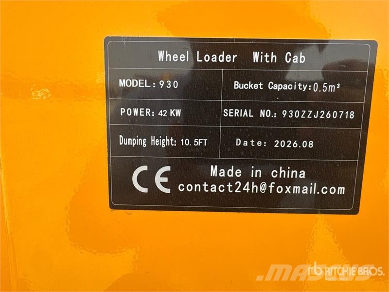  SDLOOL SL930 Wheel Loader (Unused) Hjullastere