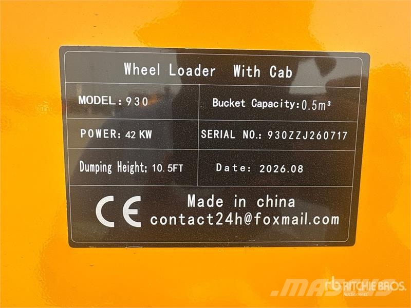 SDLOOL SL930 Wheel Loader (Unused) Hjullastere