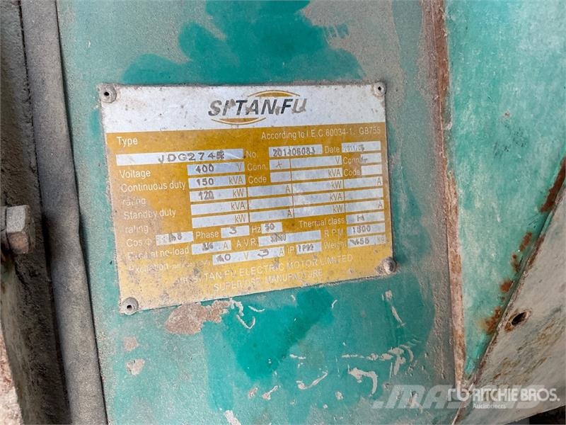 SITANFU JDG2745 150 kVA Skid-Mounted Generator Set Diesel Generatorer