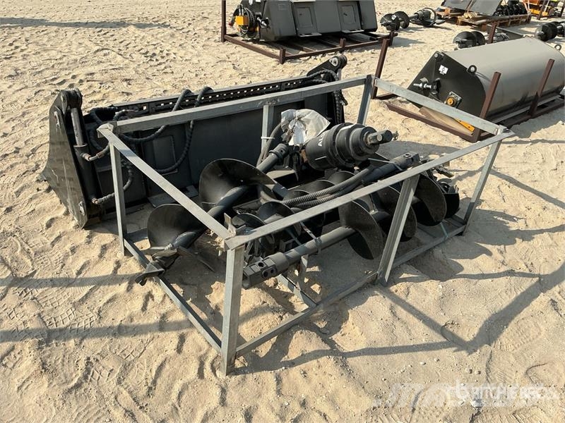 Skid Steer Auger w/ 3 Bits & 1830 mm Steer Bucket Bakken
