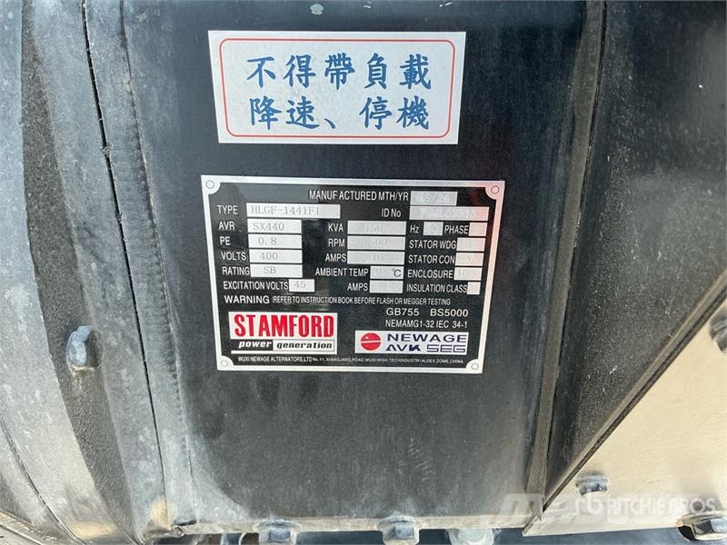 Stamford HLGF-1441F1 150 kVA Skid-Mounted Generator Set Generadores diésel