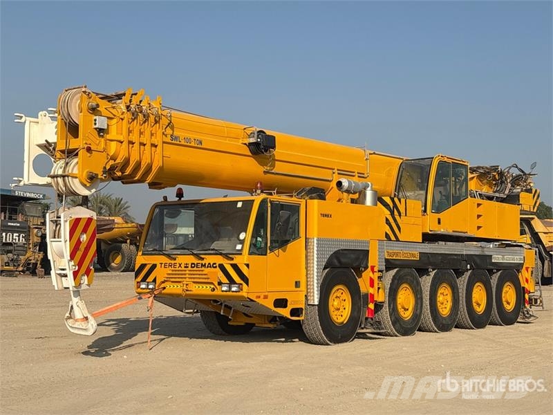  Terex-Demag AC100 100 ton 10x6x8 All Terrain Crane رافعات صالحة لكل أنواع الطرق