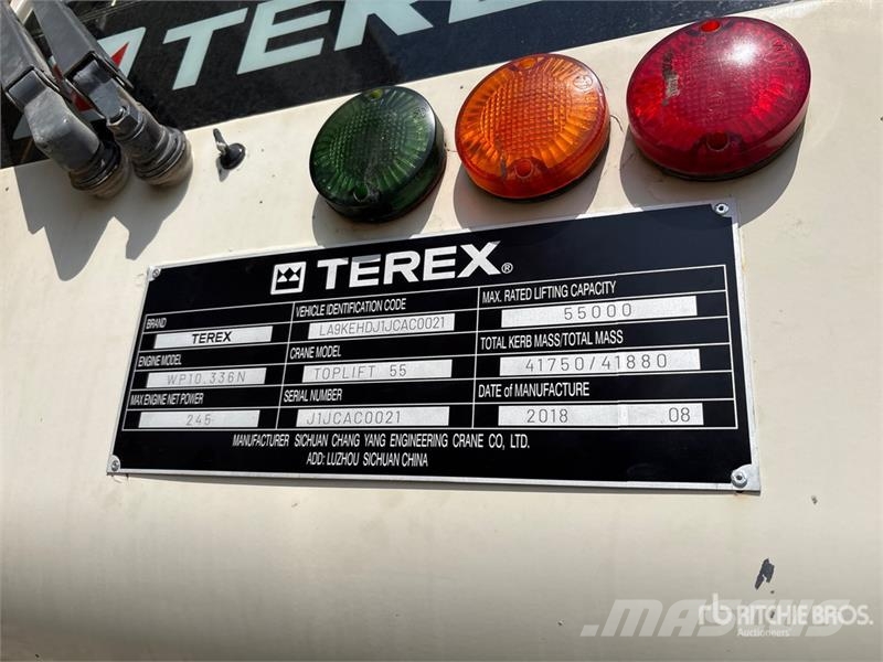 Terex Toplift 55 55 ton 8x4x4 Hydraulic Truck Crane Roomikkraanad