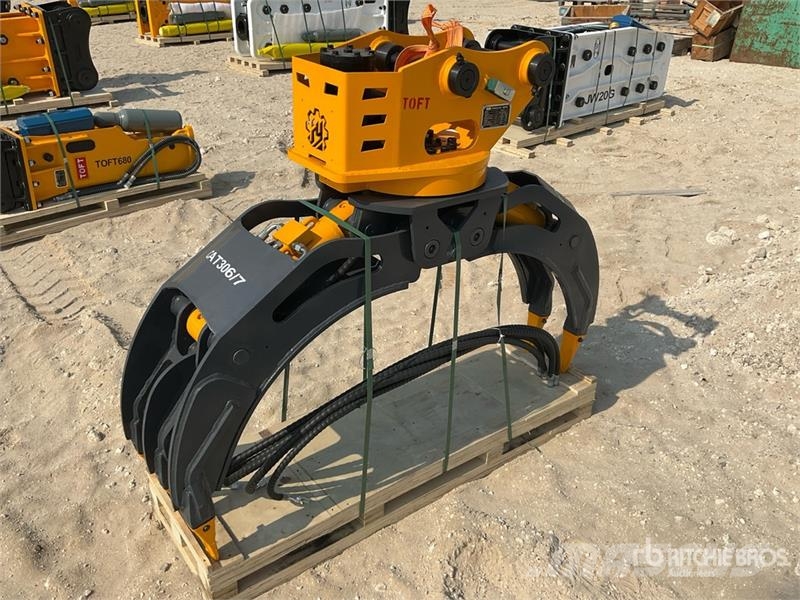  TOFT 04G Rotating Excavator Grapple - Fits 4 - 8 t خطاطيف