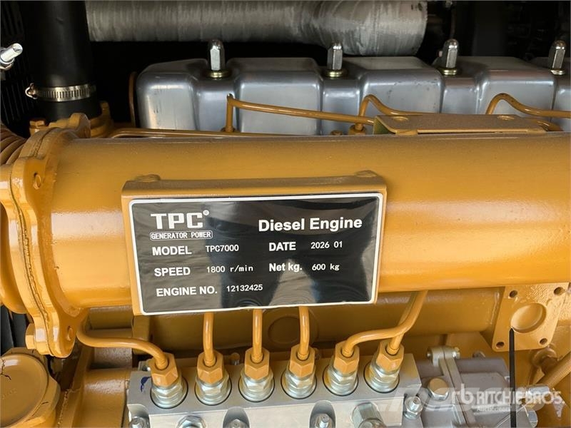  TPC 7000 175 kVA Skid-Mounted Generator Set (Unuse Dīzeļģeneratori