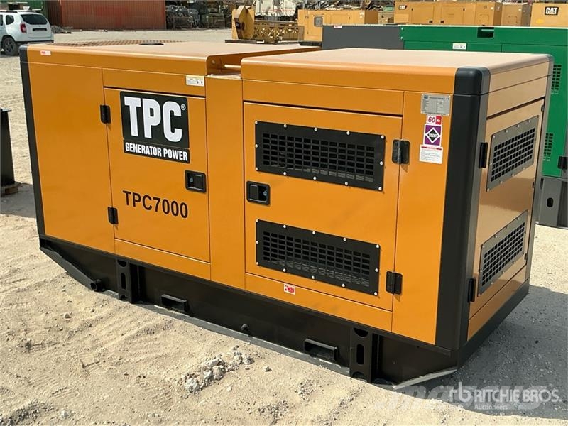  TPC 7000 175 kVA Skid-Mounted Generator Set (Unuse Dīzeļģeneratori