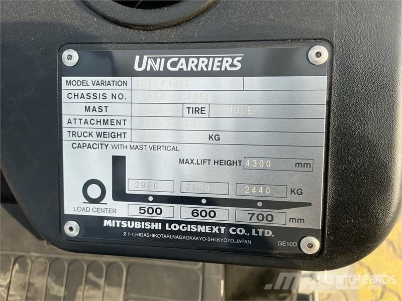 UniCarriers YG1F2A30U 3 ton Forklift (Unused) شاحنات ذات رافعات شوكية - أخرى