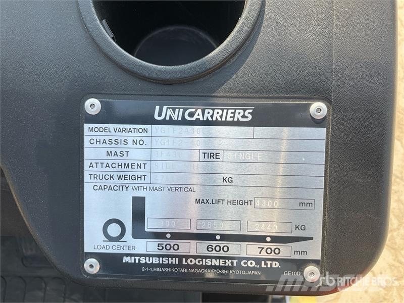 UniCarriers YG1F2A30U 3 ton Forklift (Unused) Інше