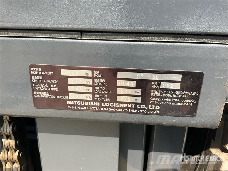 UniCarriers YG1F2A30U 3 ton Forklift (Unused) Інше