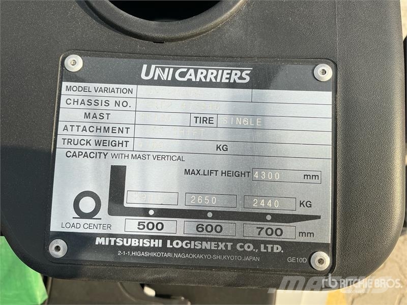 UniCarriers YG1F2A30U 3 Ton Diesel Forklift (Unused) شاحنات ذات رافعات شوكية - أخرى
