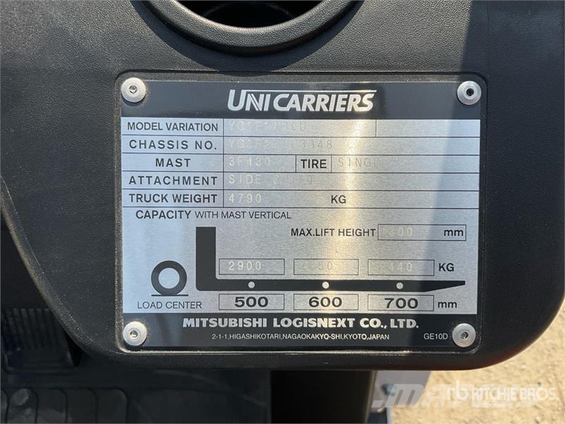 UniCarriers YG1F2A30U 3 ton Forklift (Unused) Інше