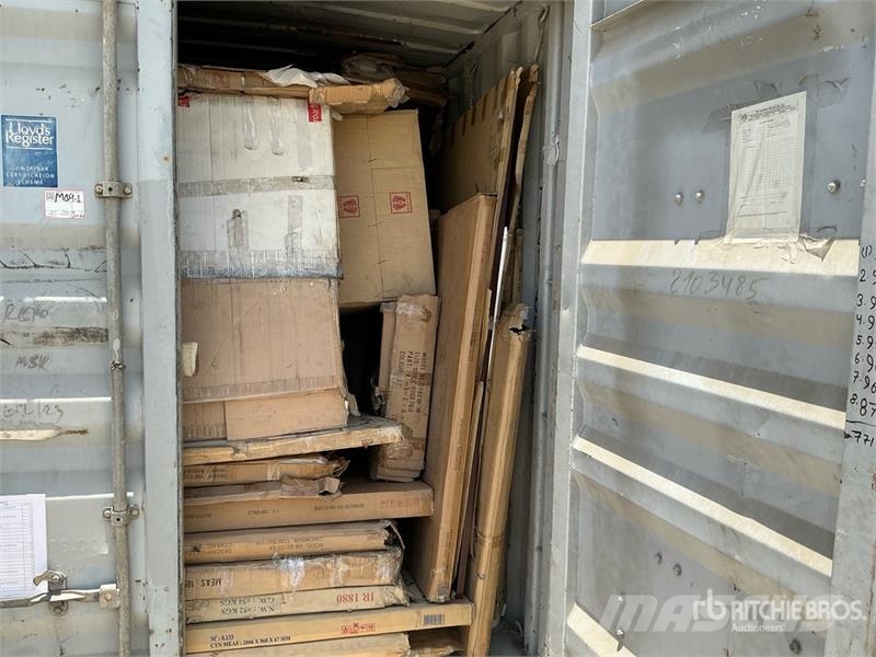  Unused Furniture w/ 2007 20 Ft Storage Container Storage containers