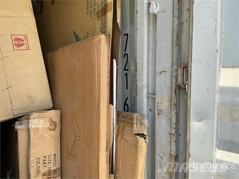  Unused Furniture w/ 2007 20 Ft Storage Container Storage containers