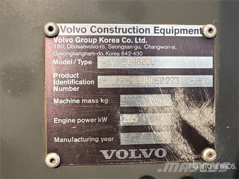 Volvo EC480DL Tracked Excavator Raupenbagger