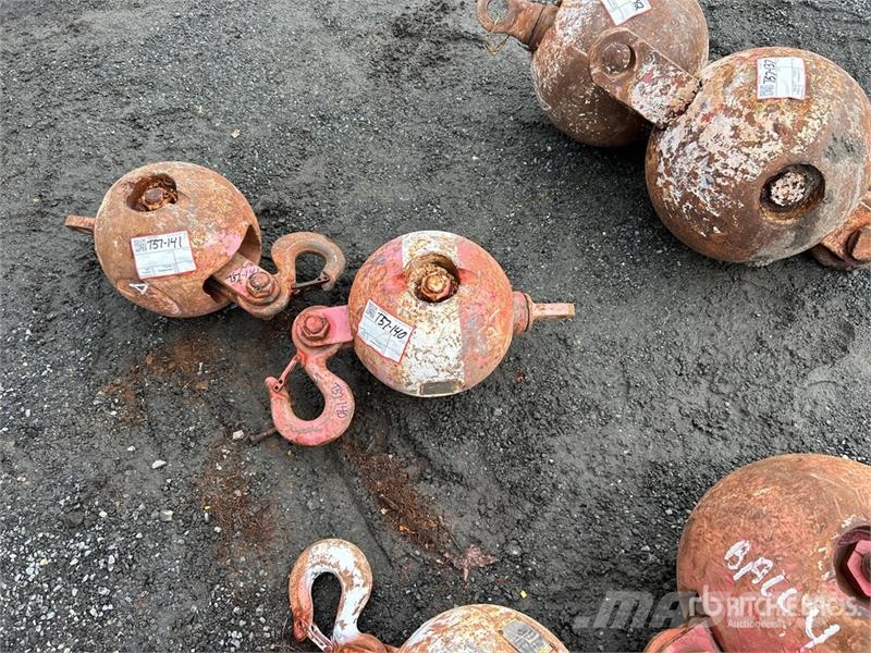 12 ton Johnson Overhaul Ball Pacēlāju/krānu aprīkojums