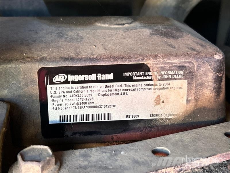 375 cfm Skid-Mounted Ingersoll-Rand Air Compressor 空氣壓縮機
