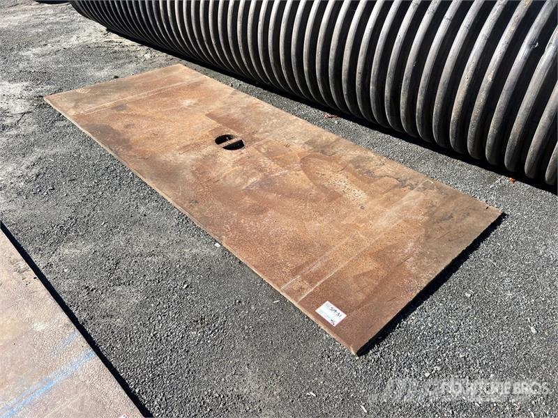  4 ft x 10 ft x 1 in thick Steel Road Plate معدات البناء - غير ذلك