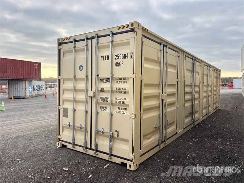 40 ft High Cube Multi-Door Storage Container Uzglabāšanas konteineri