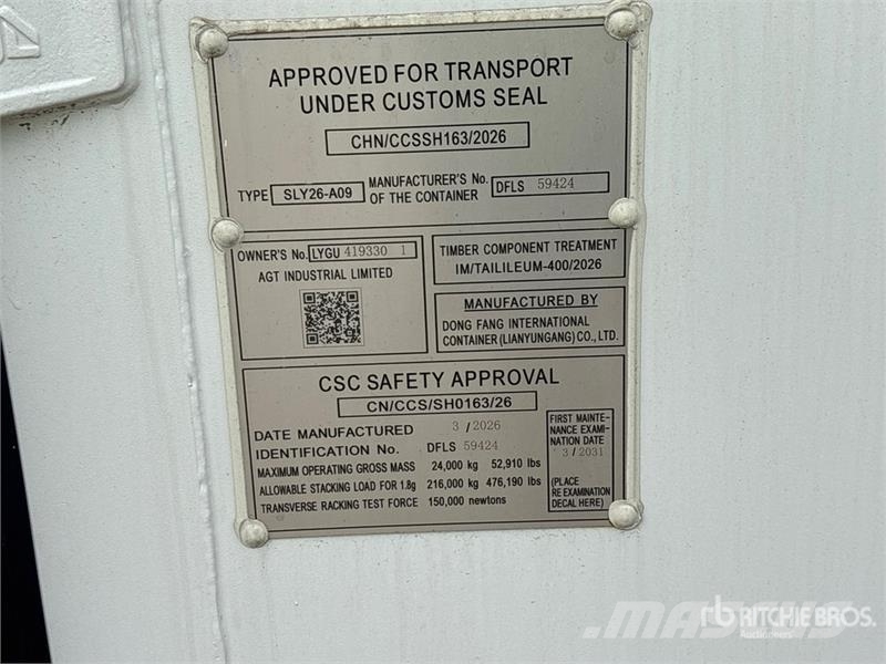  40 ft High Cube Multi-Door Storage Container (Unus Storage containers