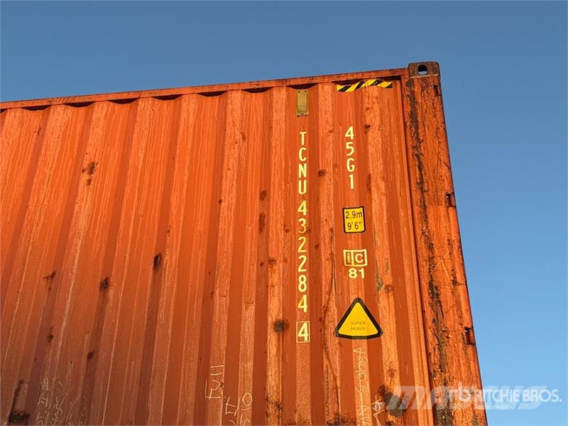 40 ft High Cube Storage Container Uzglabāšanas konteineri