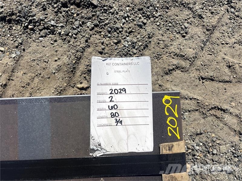  60 in x 80 in (.75 in Thick) Steel Plates Outros componentes