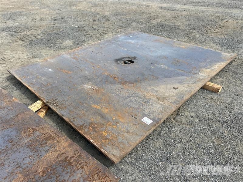 8 ft x 10 ft (1 in Thick) Steel Plate Other components