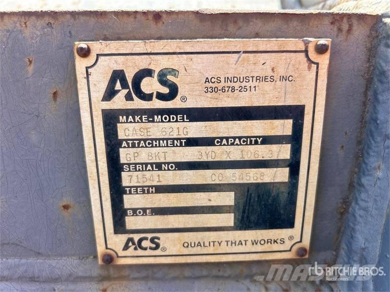 ACS 106 in General Purpose Wheel Loader Bucket Buckets