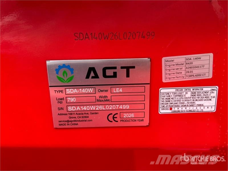 AGT SDA-140W Mini Wheel Loader Hjullastere